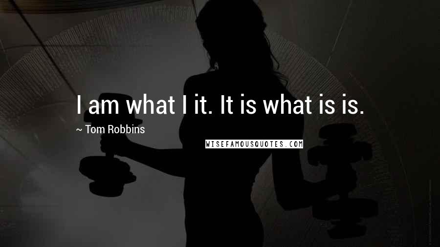 Tom Robbins Quotes: I am what I it. It is what is is.