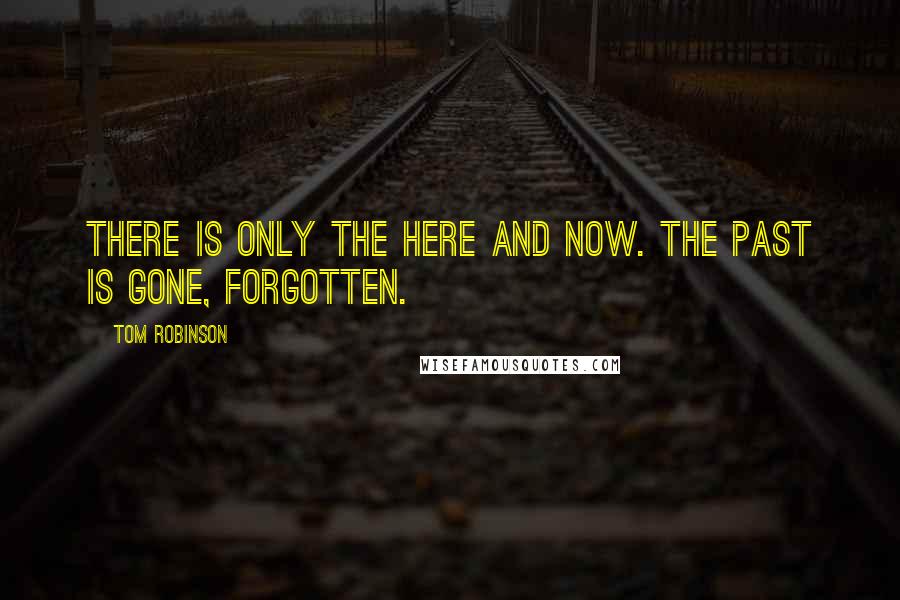 Tom Robinson Quotes: There is only the here and now. The past is gone, forgotten.