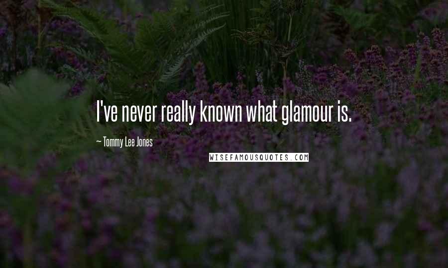 Tommy Lee Jones Quotes: I've never really known what glamour is.