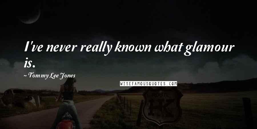 Tommy Lee Jones Quotes: I've never really known what glamour is.