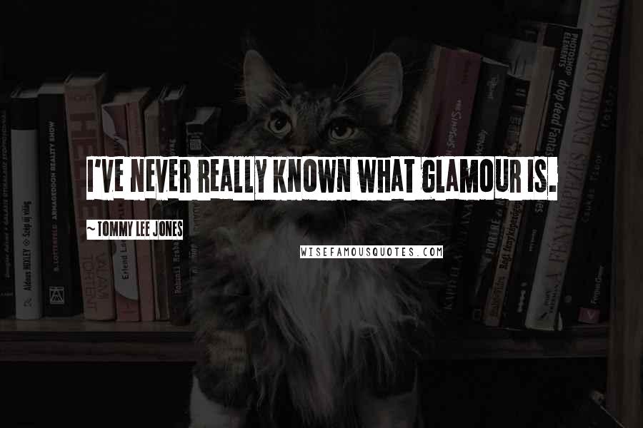 Tommy Lee Jones Quotes: I've never really known what glamour is.