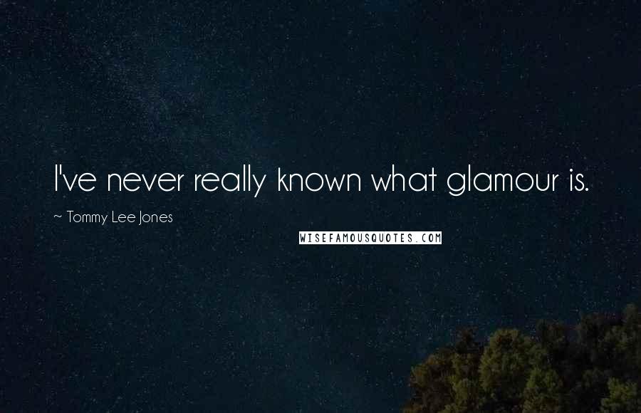 Tommy Lee Jones Quotes: I've never really known what glamour is.