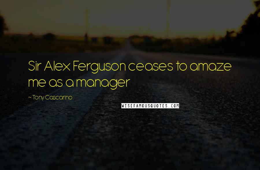 Tony Cascarino Quotes: Sir Alex Ferguson ceases to amaze me as a manager