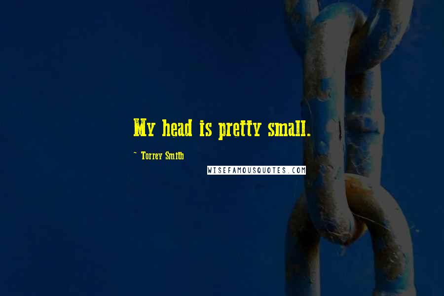 Torrey Smith Quotes: My head is pretty small.