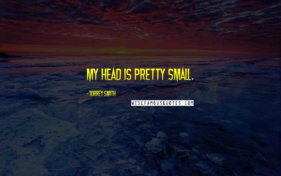 Torrey Smith Quotes: My head is pretty small.