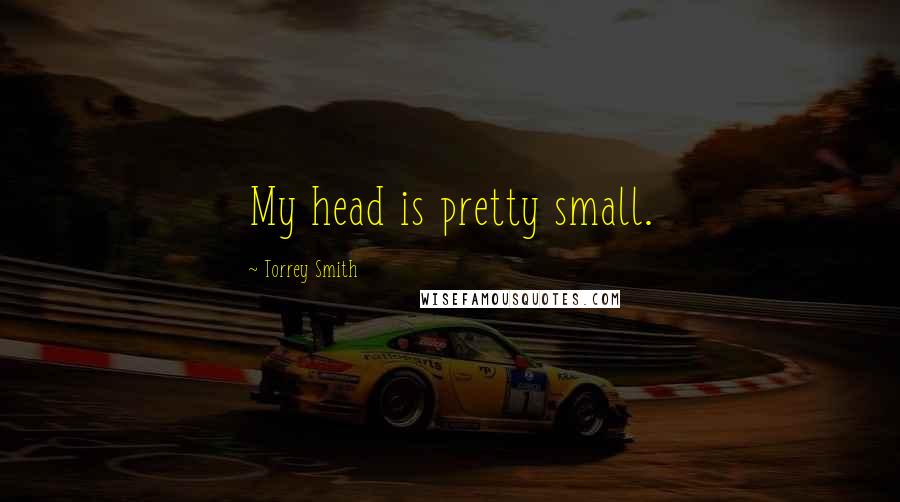 Torrey Smith Quotes: My head is pretty small.