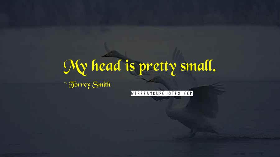 Torrey Smith Quotes: My head is pretty small.
