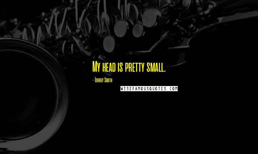 Torrey Smith Quotes: My head is pretty small.