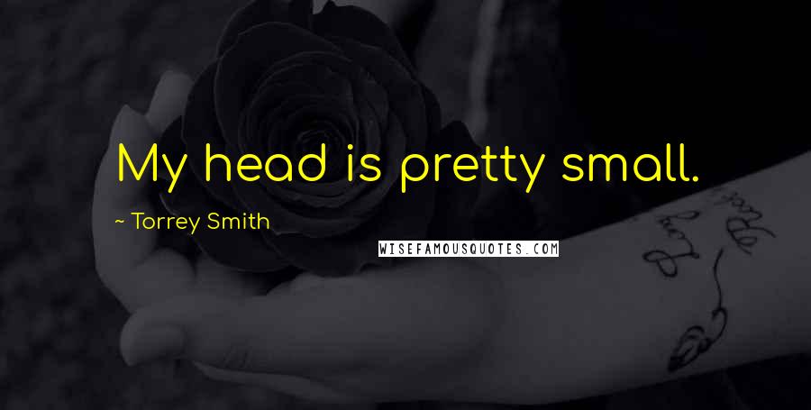 Torrey Smith Quotes: My head is pretty small.