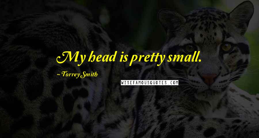 Torrey Smith Quotes: My head is pretty small.