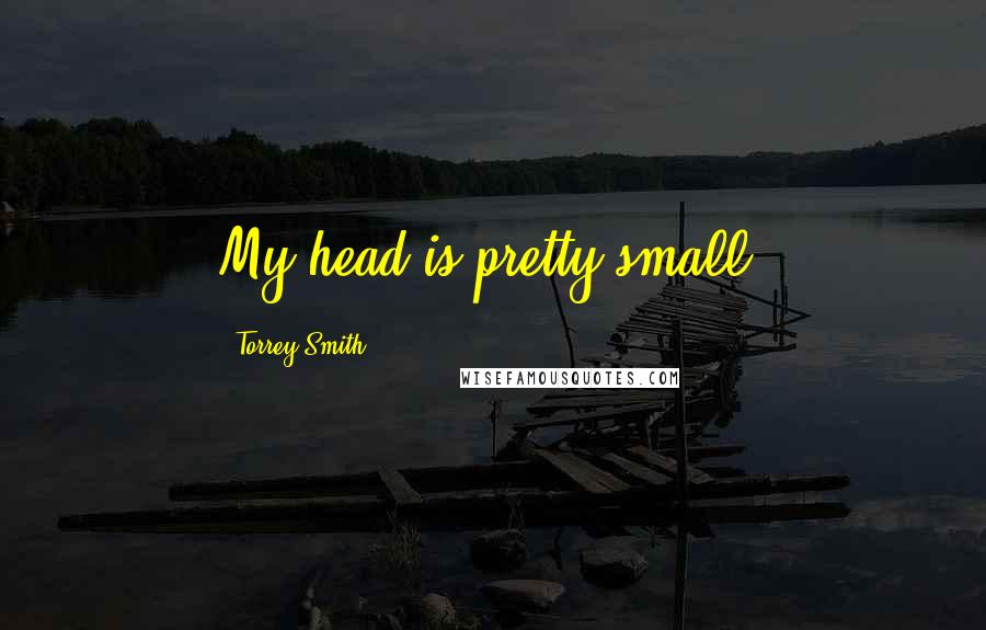 Torrey Smith Quotes: My head is pretty small.