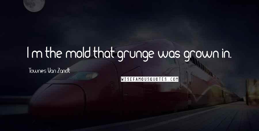 Townes Van Zandt Quotes: I'm the mold that grunge was grown in.