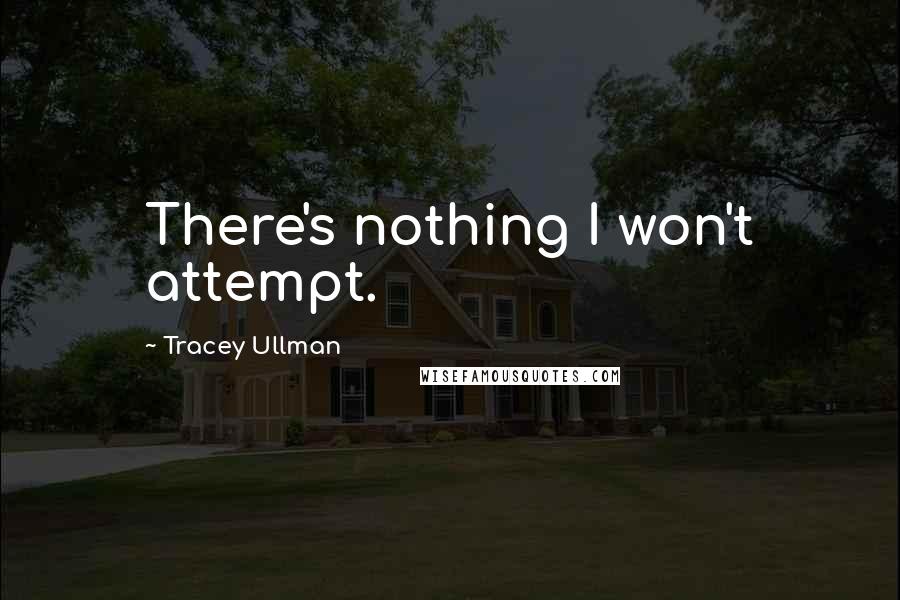 Tracey Ullman Quotes: There's nothing I won't attempt.