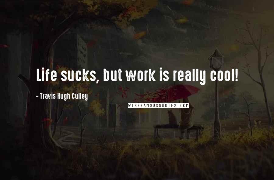 Travis Hugh Culley Quotes: Life sucks, but work is really cool!