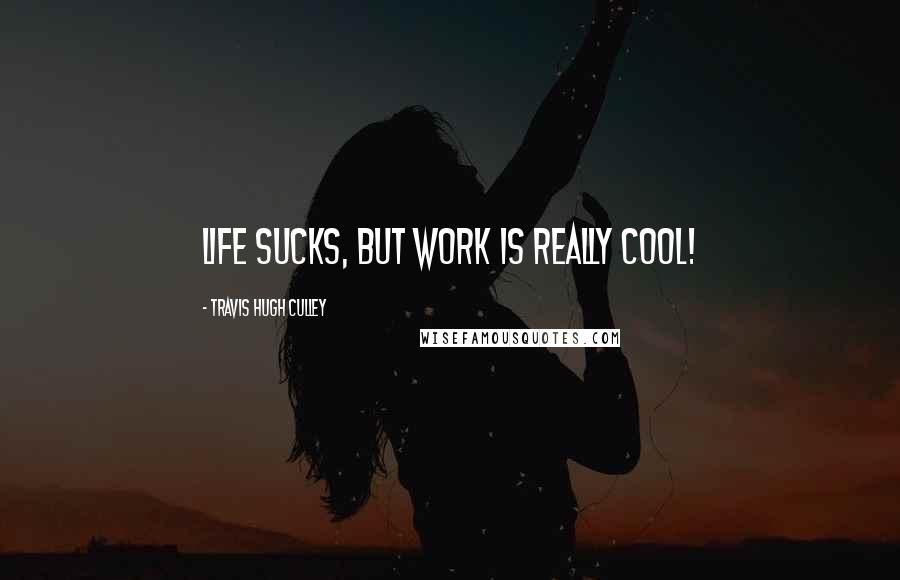 Travis Hugh Culley Quotes: Life sucks, but work is really cool!