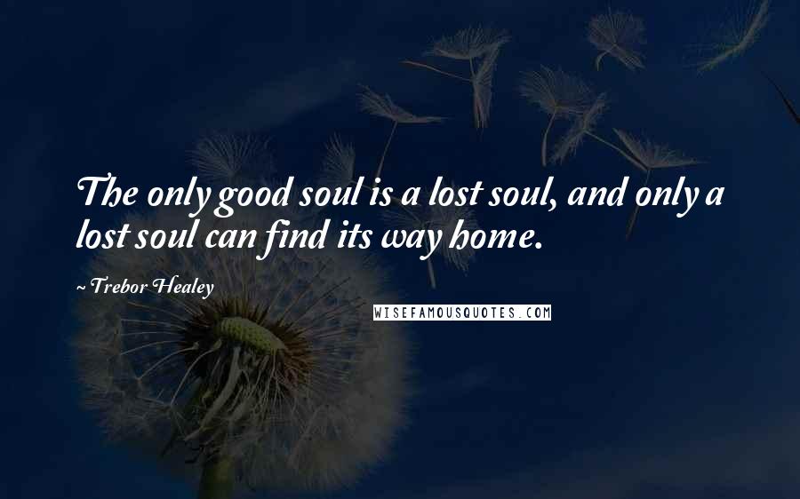 Trebor Healey Quotes: The only good soul is a lost soul, and only a lost soul can find its way home.