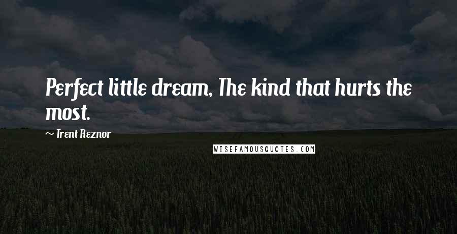 Trent Reznor Quotes: Perfect little dream, The kind that hurts the most.