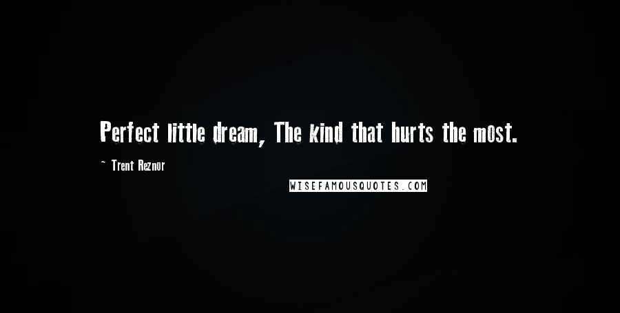 Trent Reznor Quotes: Perfect little dream, The kind that hurts the most.
