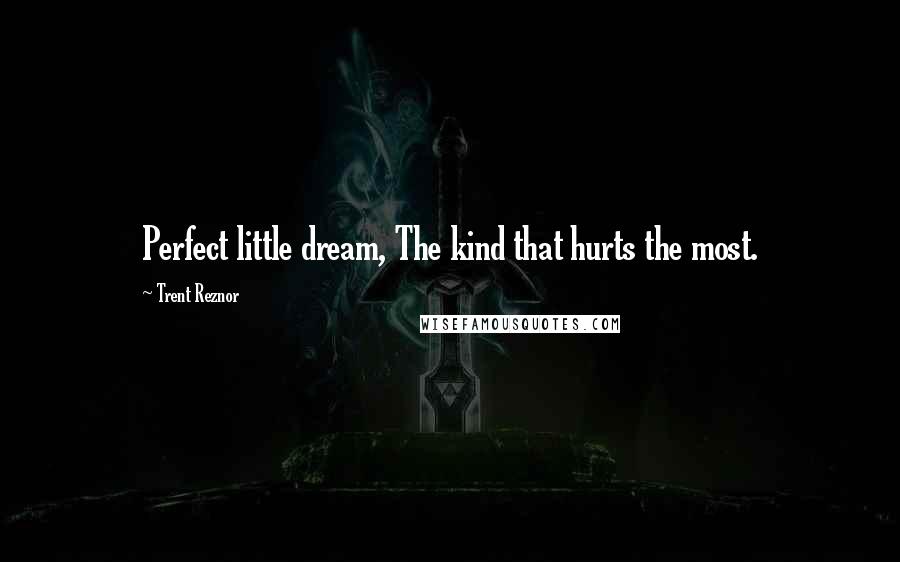 Trent Reznor Quotes: Perfect little dream, The kind that hurts the most.