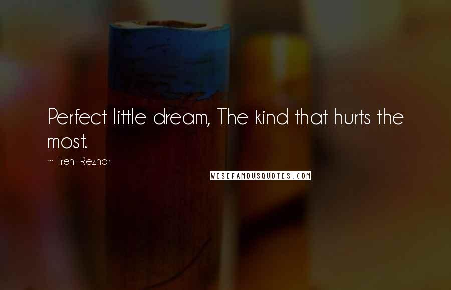 Trent Reznor Quotes: Perfect little dream, The kind that hurts the most.