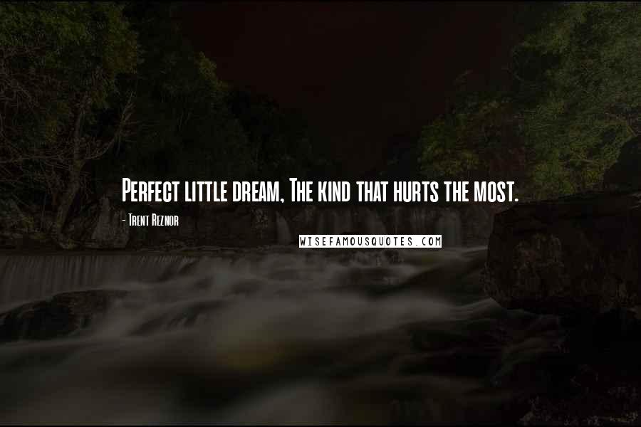 Trent Reznor Quotes: Perfect little dream, The kind that hurts the most.