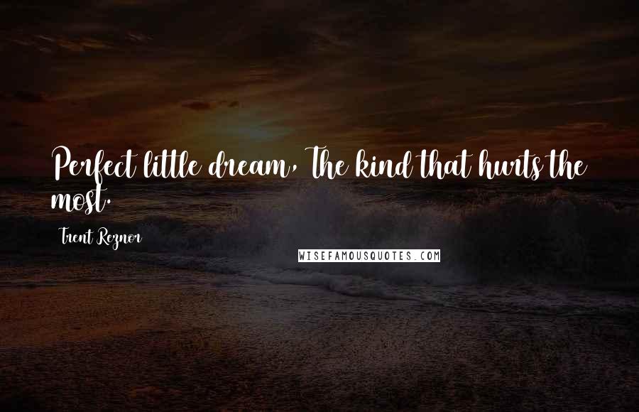 Trent Reznor Quotes: Perfect little dream, The kind that hurts the most.