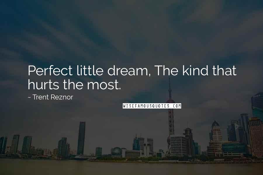 Trent Reznor Quotes: Perfect little dream, The kind that hurts the most.