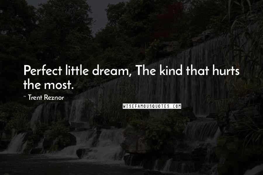 Trent Reznor Quotes: Perfect little dream, The kind that hurts the most.
