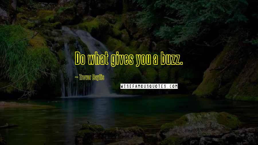 Trevor Baylis Quotes: Do what gives you a buzz.