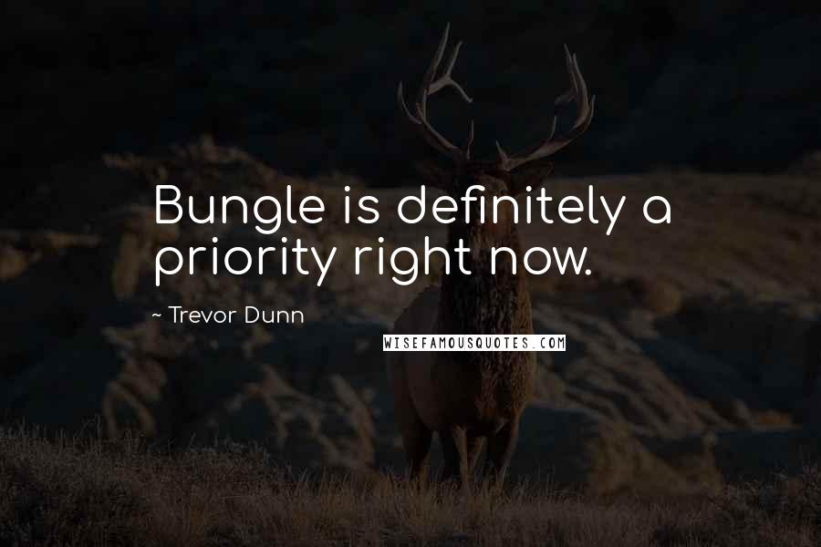 Trevor Dunn Quotes: Bungle is definitely a priority right now.