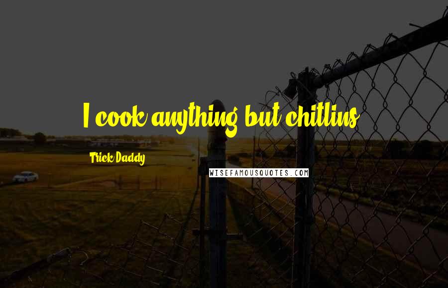 Trick Daddy Quotes: I cook anything but chitlins.
