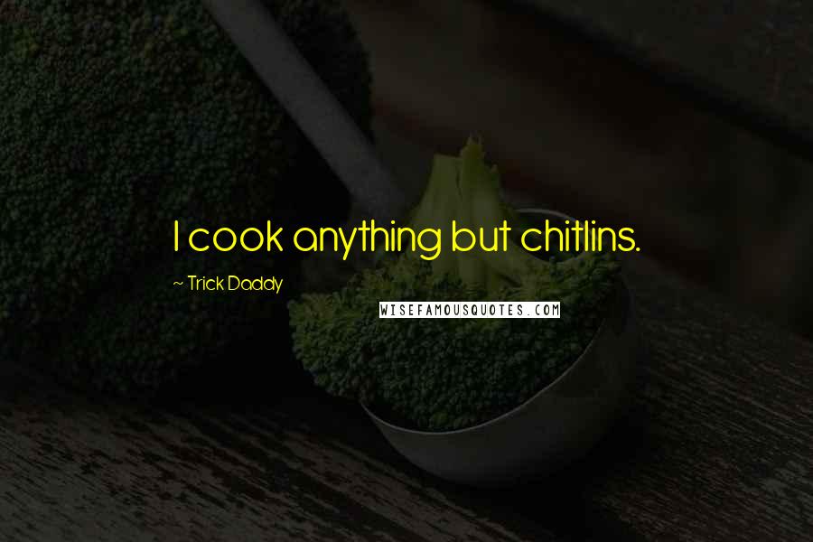 Trick Daddy Quotes: I cook anything but chitlins.