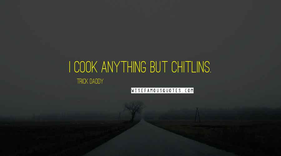 Trick Daddy Quotes: I cook anything but chitlins.