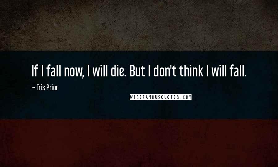 Tris Prior Quotes: If I fall now, I will die. But I don't think I will fall.