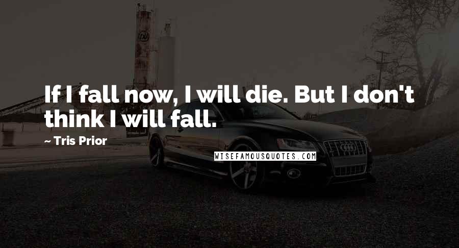 Tris Prior Quotes: If I fall now, I will die. But I don't think I will fall.