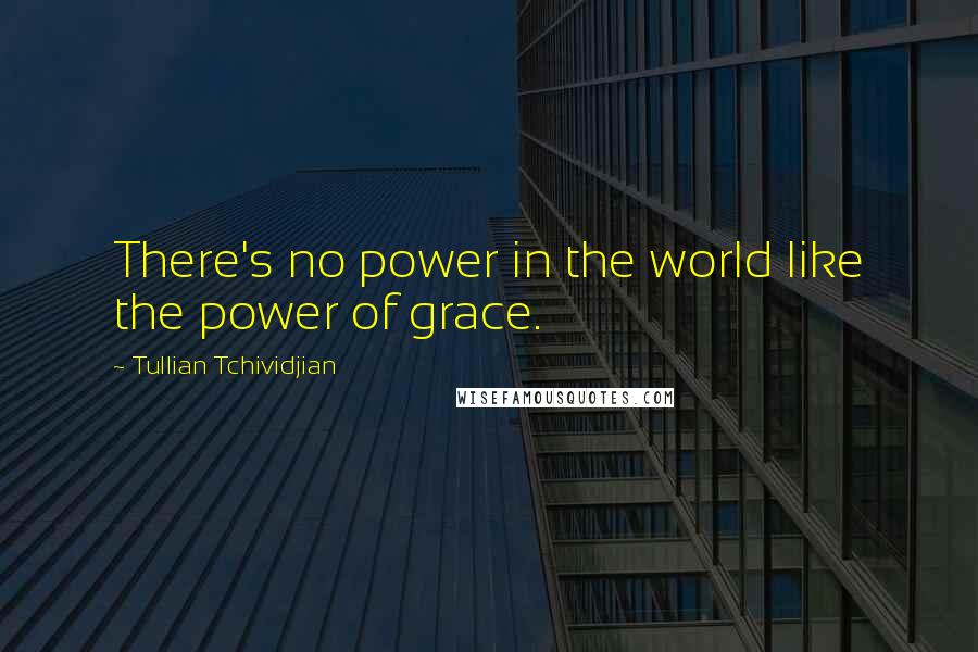 Tullian Tchividjian Quotes: There's no power in the world like the power of grace.