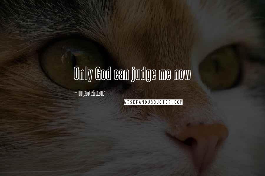 Tupac Shakur Quotes: Only God can judge me now