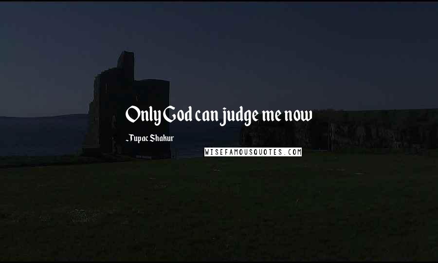 Tupac Shakur Quotes: Only God can judge me now