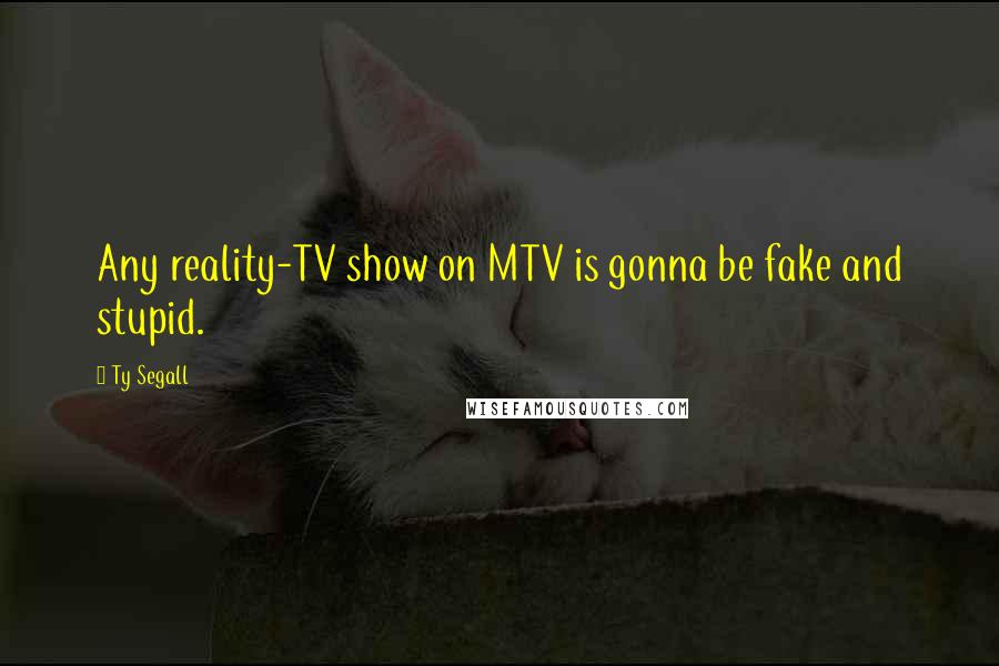 Ty Segall Quotes: Any reality-TV show on MTV is gonna be fake and stupid.