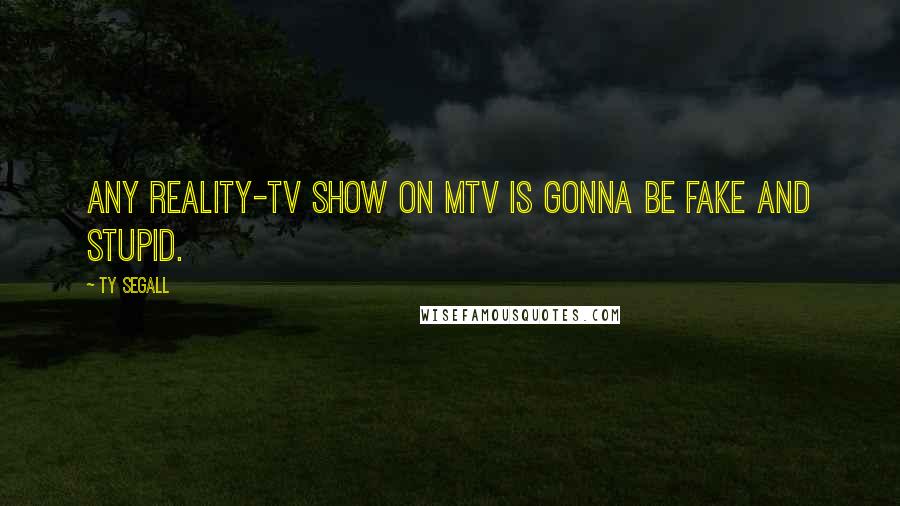 Ty Segall Quotes: Any reality-TV show on MTV is gonna be fake and stupid.