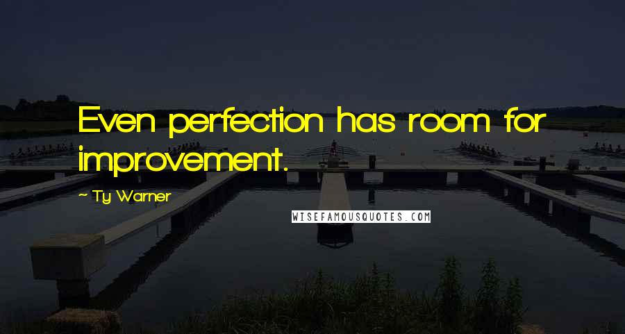 Ty Warner Quotes: Even perfection has room for improvement.