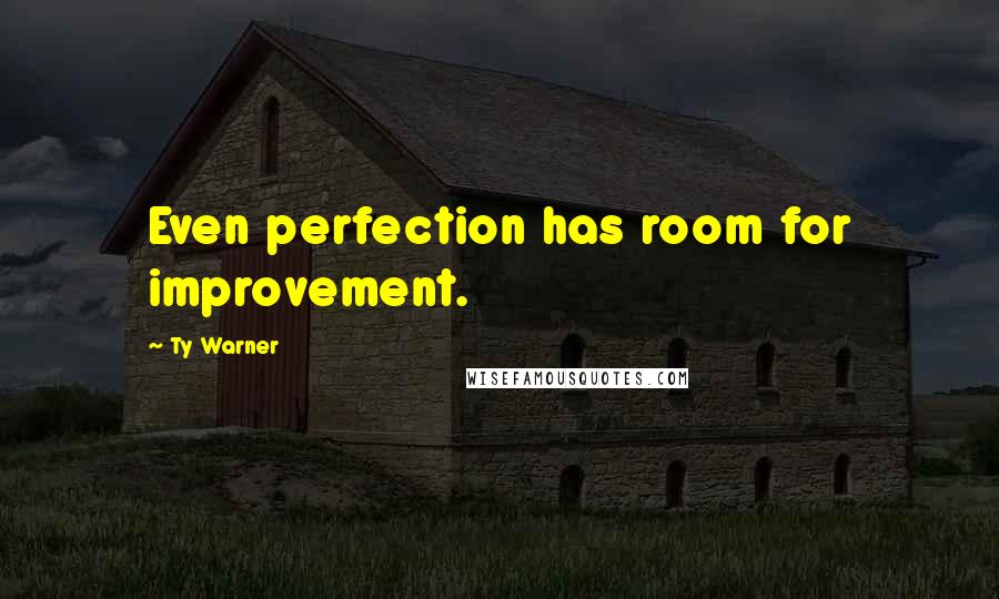 Ty Warner Quotes: Even perfection has room for improvement.