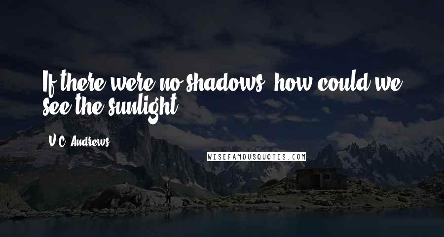 V.C. Andrews Quotes: If there were no shadows, how could we see the sunlight?