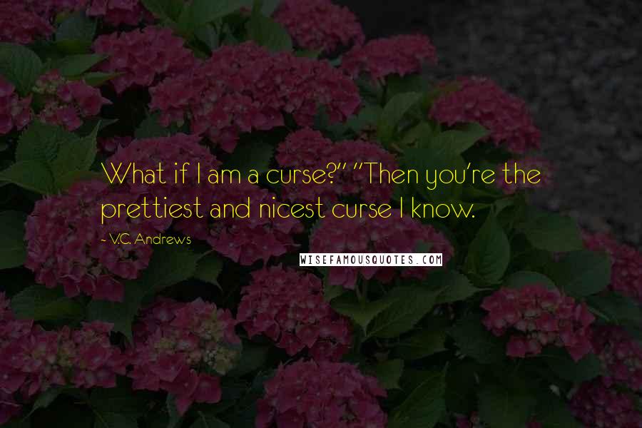 V.C. Andrews Quotes: What if I am a curse?" "Then you're the prettiest and nicest curse I know.