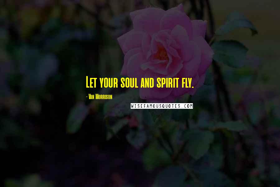 Van Morrison Quotes: Let your soul and spirit fly.