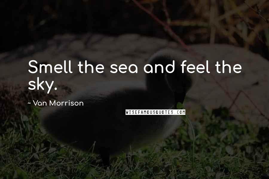 Van Morrison Quotes: Smell the sea and feel the sky.