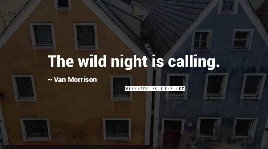 Van Morrison Quotes: The wild night is calling.