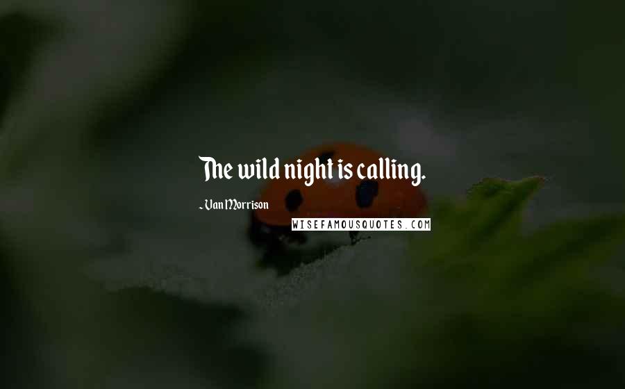Van Morrison Quotes: The wild night is calling.