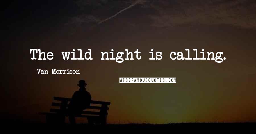 Van Morrison Quotes: The wild night is calling.