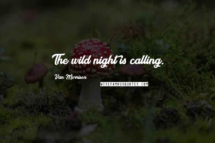 Van Morrison Quotes: The wild night is calling.